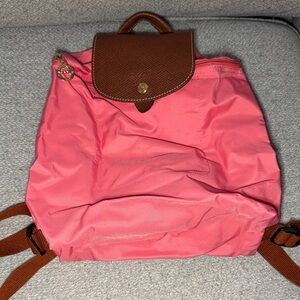 Longchamp Coral Pink Women's Backpack
